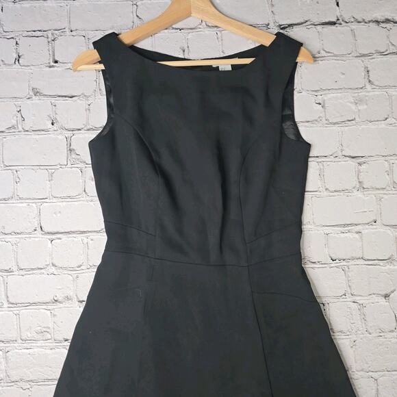 HM A-Line Black Defined Waist Lined Dress New Size US 8 - Picture 2 of 12